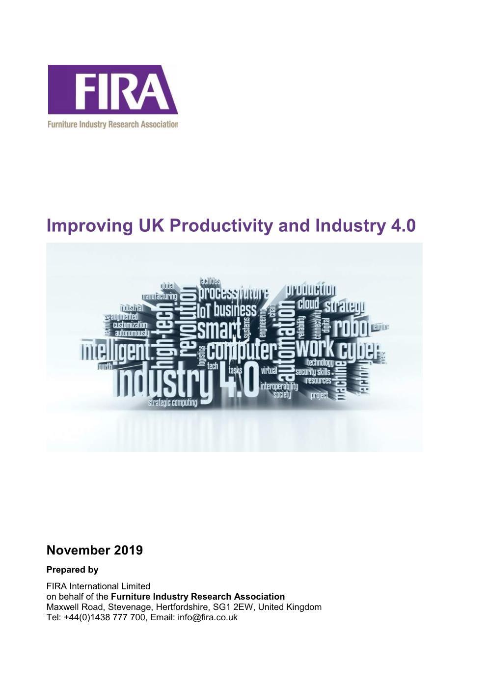 Improving UK Productivity and Industry 4.0