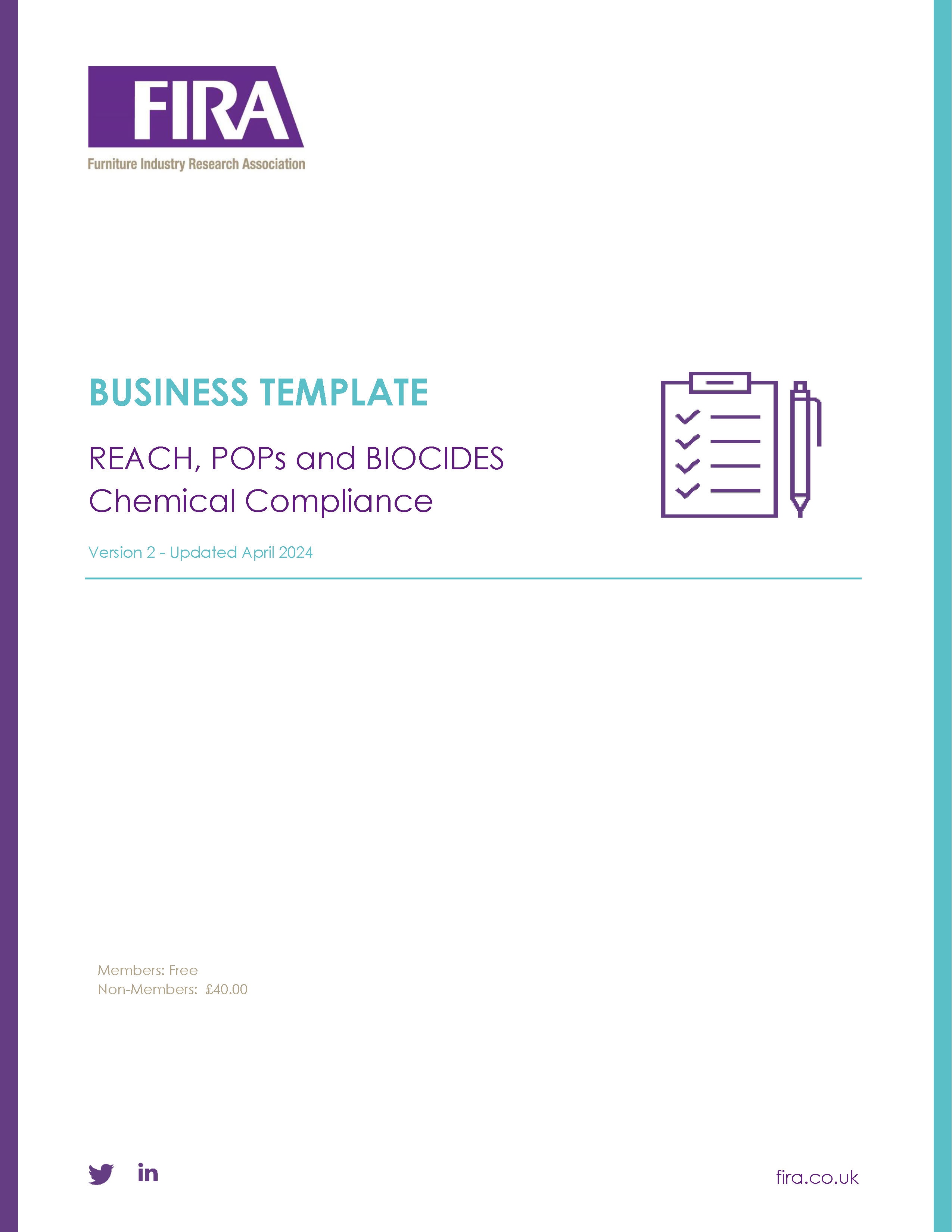REACH, POPs and Biocides Chemical Compliance Templates