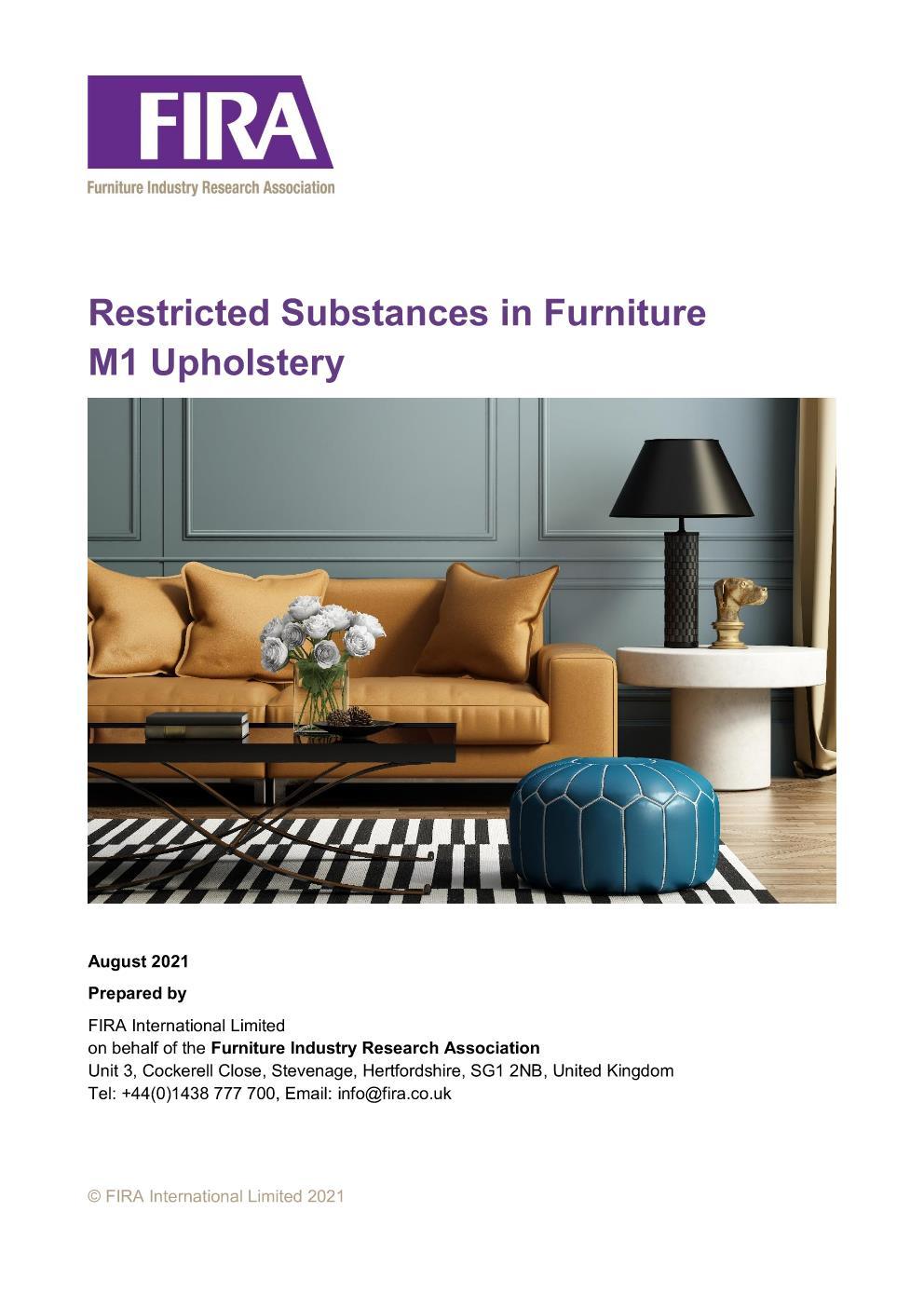 REACH: Restricted Substances in Furniture - M1 Upholstery