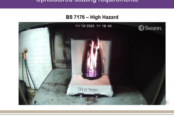 Contract flammability regulations are the fifth and final training session for members